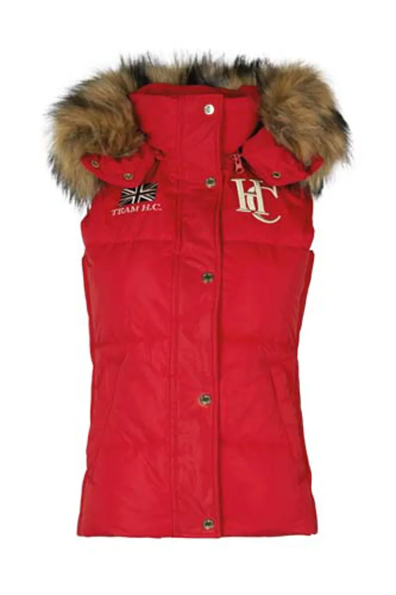 Holland Cooper Team Gilet Ladies in Heritage Red-1
